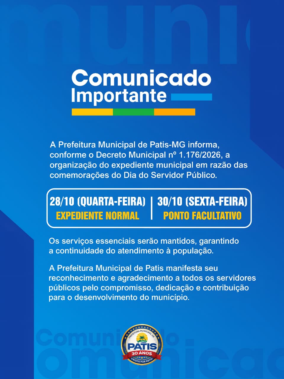 COMUNICADO 