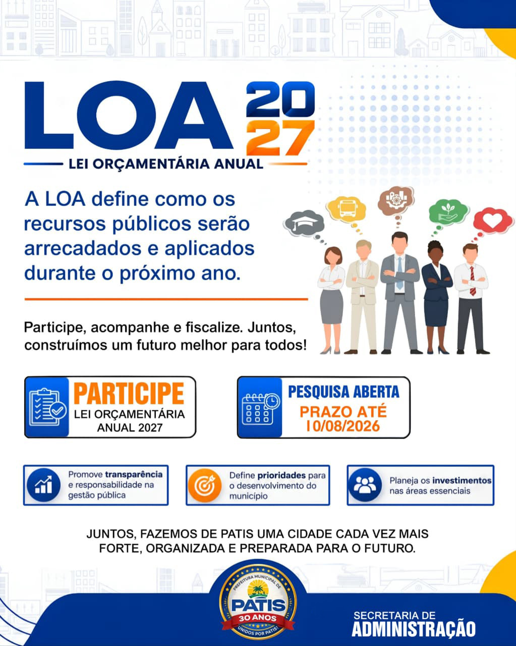 Imagem do Banner Lei Orçamentária